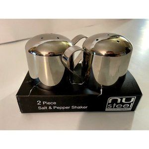 NuSteel TG-SMW-505 Salt & Pepper Shaker - Shiny Set of 2